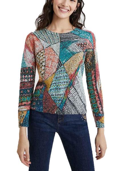 Jersey Desigual Vemazza Multicolor Mujer