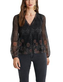 Camiseta Desigual Magda Negro/Estampado Mujer