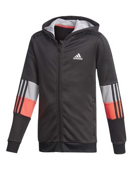 Chaqueta Adidas B A.R. 3S FZ Negro/Gris/Coral Niño