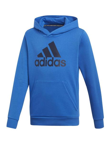sudadera adidas azul y naranja