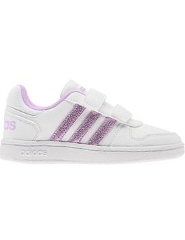 Zapatillas Adidas Hoops 2.0 CMF C Blanco/Rosa