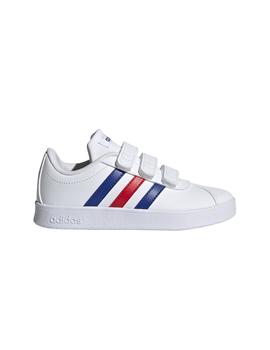 Zapatillas Adidas VL Court 2.0 CMF Blanco/Azul/Roj