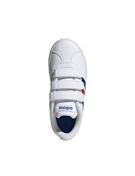 Zapatillas Adidas VL Court 2.0 CMF Blanco/Azul/Roj