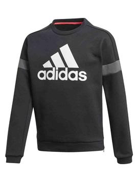 Sudadera Adidas B BR Crew Negro Niño