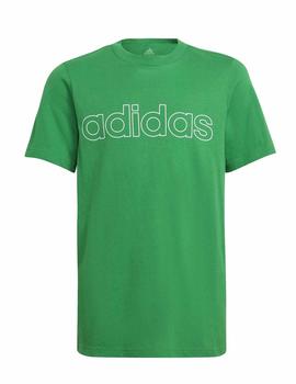 Camiseta Adidas B Lin T Verde Niño