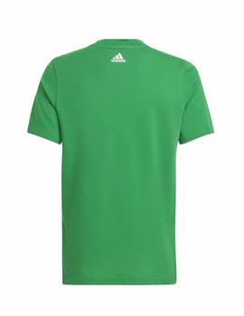 Camiseta Adidas B Lin T Verde Niño