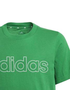 Camiseta Adidas B Lin T Verde Niño