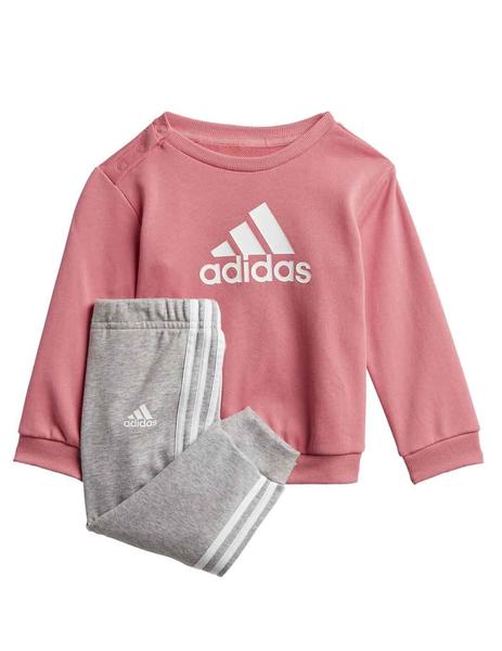 Prescripción Viaje Tropezón Chandal Adidas I BOS Jog Rosa/Gris Niña