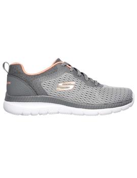 Zapatillas Skechers Bountiful Quick Pat Gris Mujer