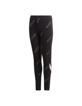 Leggings Adidas YG FAV Negro/Blanco Niña