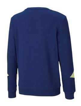 Sudadera Puma Rebel Crew TR Azul Niño