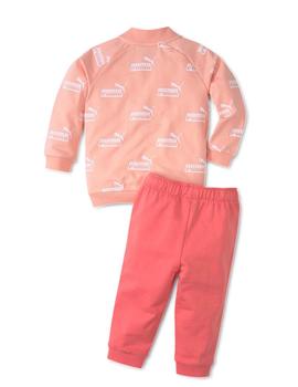 Chandal Puma Minicats Amplified Rosa/Blanco Niña