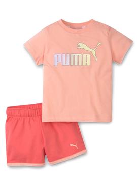 Set Puma Minicats Rosa Niña