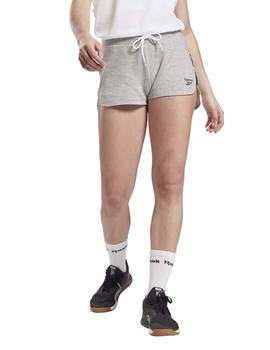 Short Reebok TE Tape Pack Gris Mujer