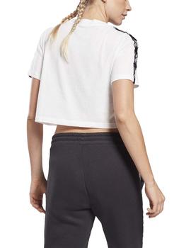 Camiseta Reebok TE Tape Pack Blanco Mujer