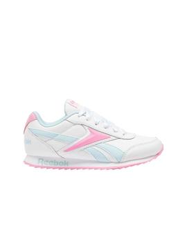 Zapatillas Reebok Royal CLJog Blanco/Az/Rosa Niña