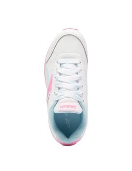 Zapatillas Reebok Royal CLJog Blanco/Az/Rosa Niña