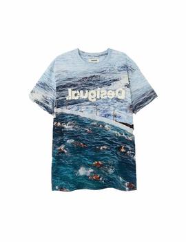 Camiseta Desigual Canio Multicolor Hombre