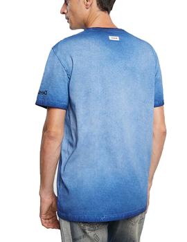 Camiseta Desigual Caligula Azul Hombre