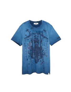 Camiseta Desigual Caligula Azul Hombre