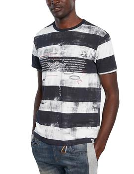 Camiseta Desigual Calisisto Bco/Mno Hombre