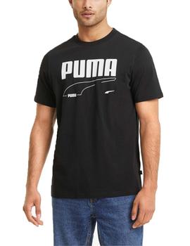 Camiseta Puma Rebel Negro Hombre