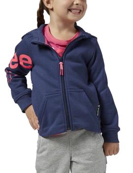 Chaqueta Reebok G ES FL FZ Marino/Rosa Niña