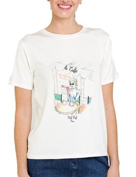 Camiseta Naf Naf Ocafe Crudo Mujer