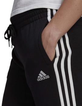 Pantalon Adidas W 3S FT C Negro/Blanco Mujer