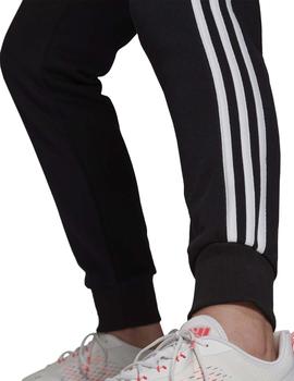 Pantalon Adidas W 3S FT C Negro/Blanco Mujer