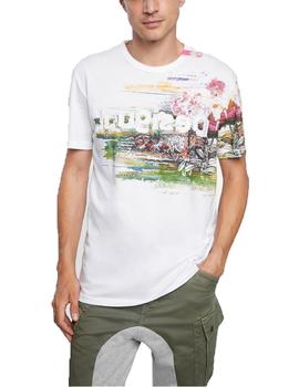 Camiseta Desigual Cameron Blanco Hombre