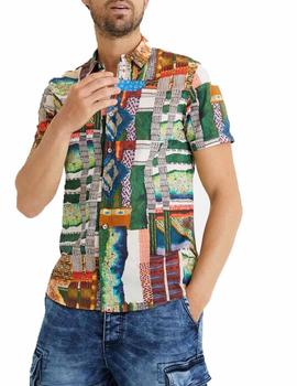 Camisa Desigual Adrian Multicolor Hombre