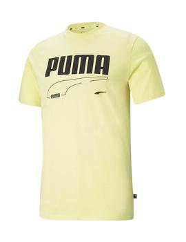 Camiseta Puma Alpha Graphic Amarillo Niño