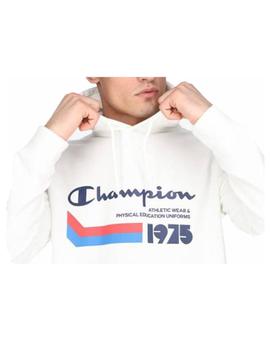 Sudadera Champion c/capucha Blanco Hombre