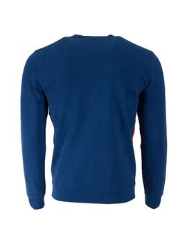 Sudadera Champion cuello caja Mno/Bco/Rojo Hombre