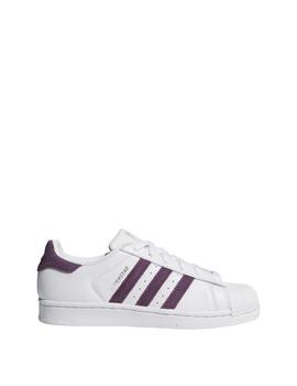 Zapatillas Superstar W Blanco/Morado