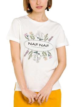 Camiseta Naf Naf Ofleur Crudo Mujer