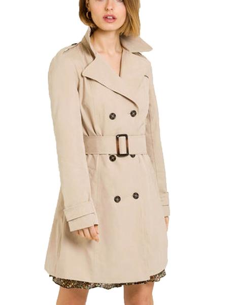 Gabardina Naf Naf Bimate Beige Mujer