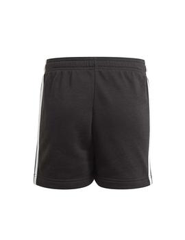 Pantalón corto Adidas G 3S Negro/Blanco Niña