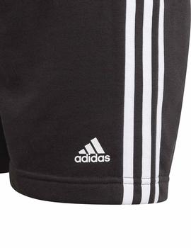 Pantalon corto Adidas G 3S Negro/Blanco Niña