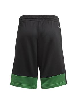 Pantalon corto Adidas B A.R.3S Negro/Verde Niño