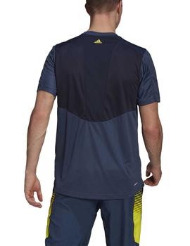 Camiseta Adidas M AT T1 Marino/Amarillo Hombre