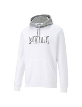 Sudadera Capucha Puma Block Emb Hombre Blanco