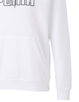 Sudadera Capucha Puma Block Emb Hombre Blanco