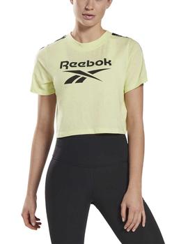 Camiseta Reebok TE Tape Pack Verde Mujer