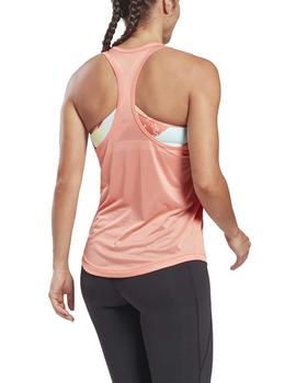 Camiseta Reebok US Perform Mesh Coral Mujer