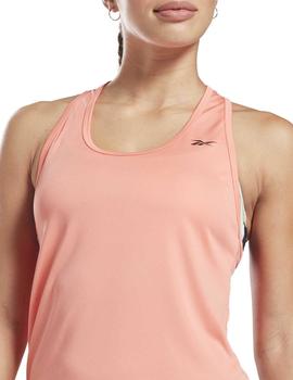 Camiseta Reebok US Perform Mesh Coral Mujer