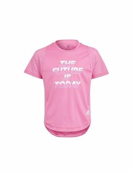 Camiseta Adidas G XFG Rosa Niña