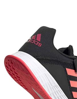 Zapatillas Adidas Duramo SL C Negro/Coral Niña