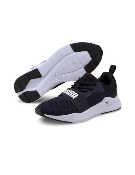 batalla psicología Personal Zapatillas Puma Wired Run JR Marino/Negro Niño